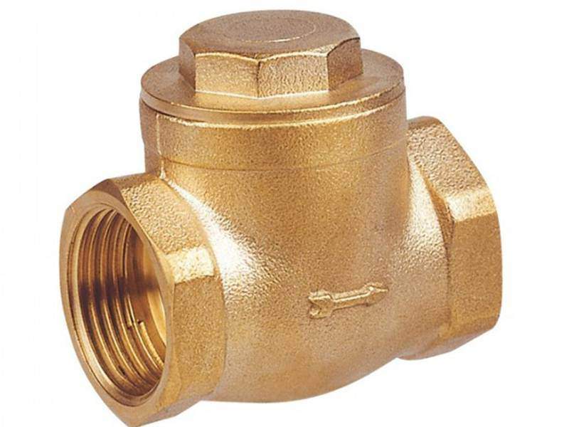 valvola di ritegno a clapet ff in ottone pn16 sede gomma